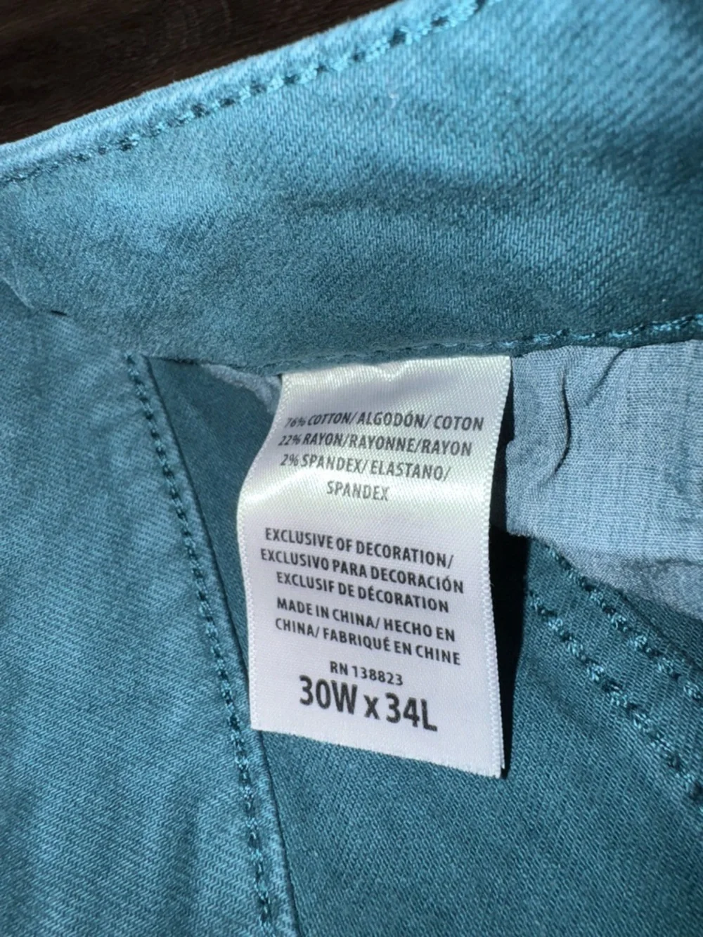 SHYANNE WOMEN'S HIGH RISE SUPER FLARE JEANS in Deep Teal Size 30 - Picture 8 of 12